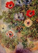 Claude Monet Still Life with Anemones painting